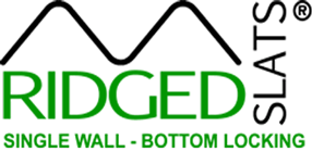 Ridged Slats Single Wall - Bottom Locking